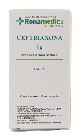 CEFTRIAXONA 1G I./I.V RONAMEDIC