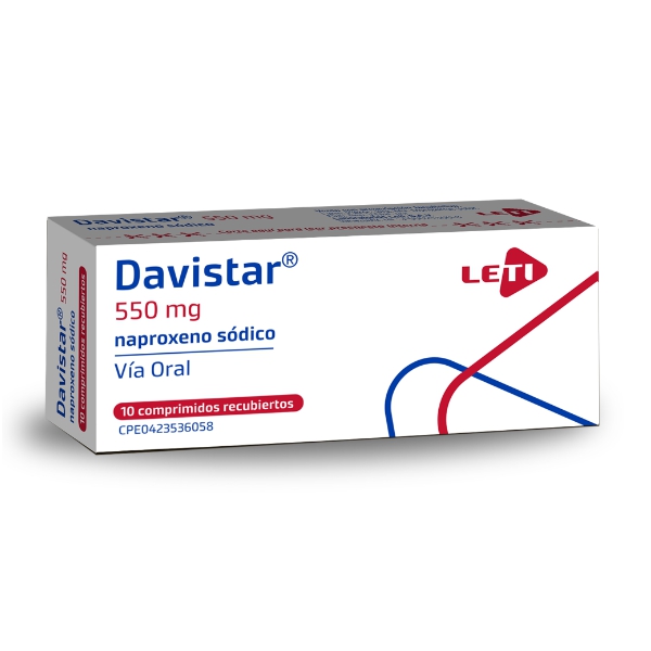 DAVISTAR 550MG X 10COMP NAPROXENO LETI