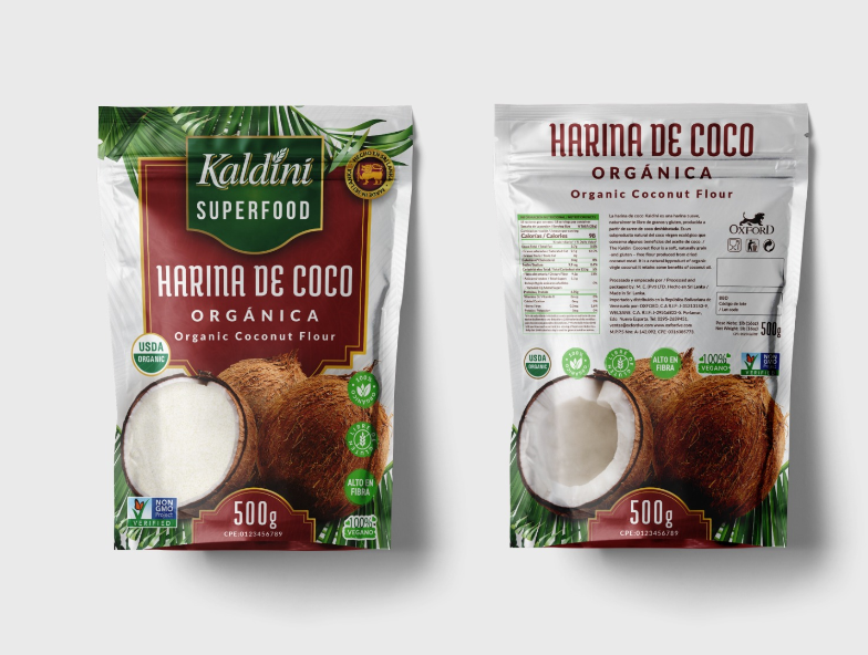 HARINA DE COCO KALDINI 500GR ORGANICA