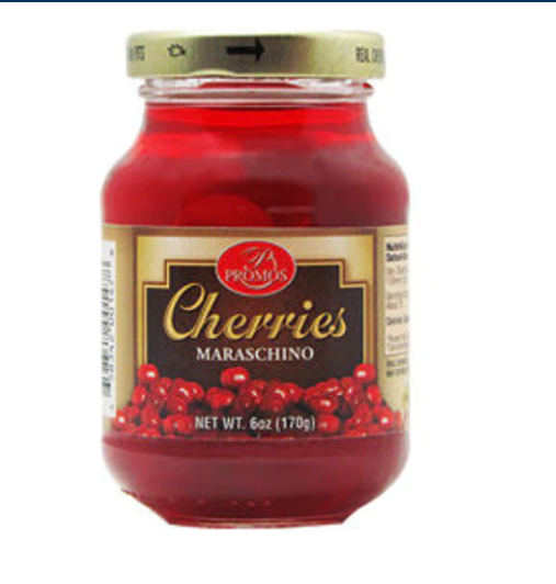 CEREZAS PROMOS 170GR MARRASQUINO
