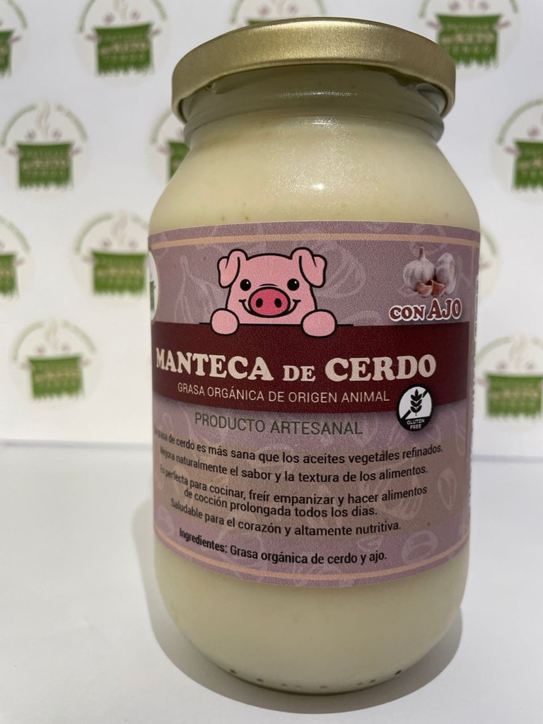 MANTECA DE CERDO PATICAS 500GR AJO