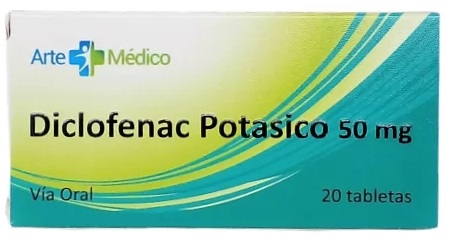 DICLOFENAC POTASICO 50MG X 20TABL ARTE MEDICO