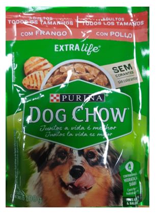 COMIDA HUMEDA DOG CHOW 100GR POLLO ADULTO