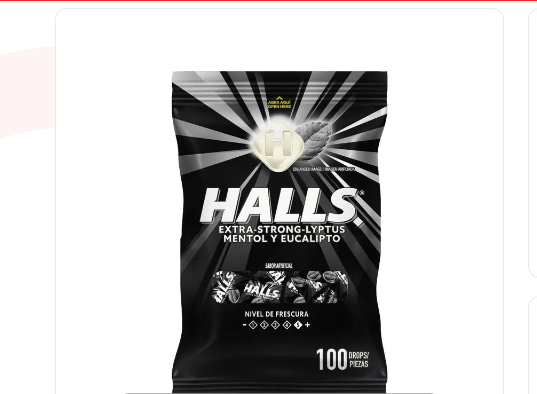 CARAMELOS HALLS 100UND EXTRA STRONG