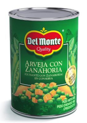 GUISANTE CON ZANAHORIA DEL MONTE 300GR LATA