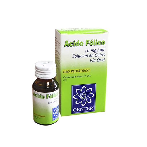 ACIDO FOLICO 10MG X 15ML GOTAS PED GENCER