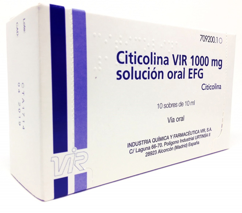 CITICOLINA 1000MG X 10SOBRES VIR