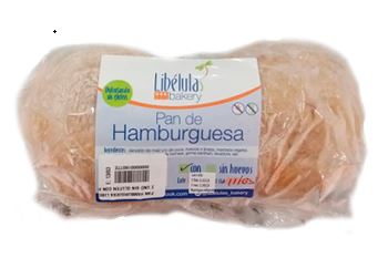 PAN HAMBURGUESA LIBELULAS 2 UND SIN GLUTEN SIN HUEVO