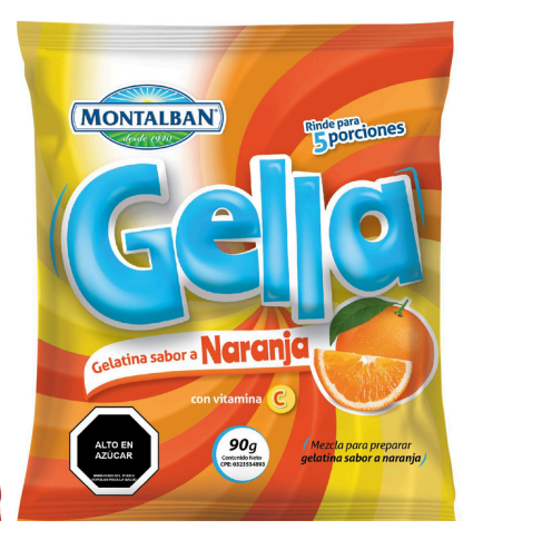 GELATINA GELLA 90GR NARANJA
