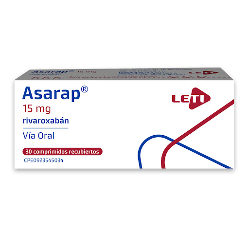 ASARAP 15MG X 30COMP RIVAROXABAN LETI