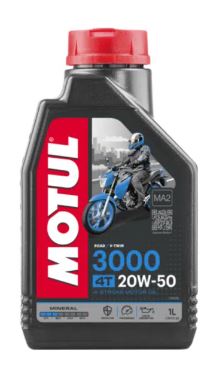 ACEITE MOTUL 1LT 20W50 3000 MINERAL 4T