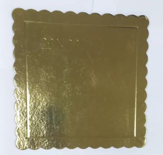 PLATO 28X28 CUADRADO DORADO