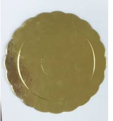 PLATO NRO 8 REDONDO DORADO