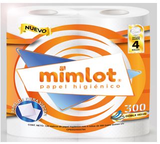 PAPEL HIG MIMLOT 4ROLL 300HOJAS