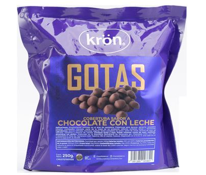 GOTAS DE CHOCOLATE KRON 250GR CON LECHE