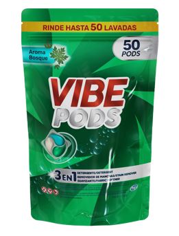 DETERGENTE VIBE PODS 50UND BOSQUE