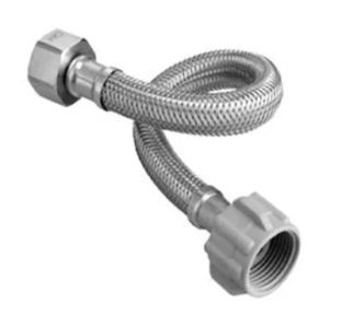 MANGUERA DE CONEXION 1/2&quot; X 7/8&quot; 40CM WC BRASS NYLON