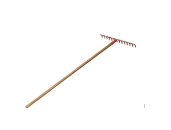 RASTRILLO METALICO HERRAGRO 14 DIENT CABO/MADERA