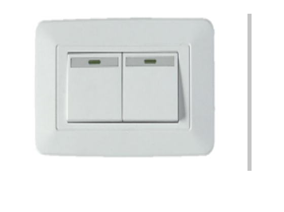 INTERRUPTOR BLANCO AGENE DOBLE 10AMP 110-130V