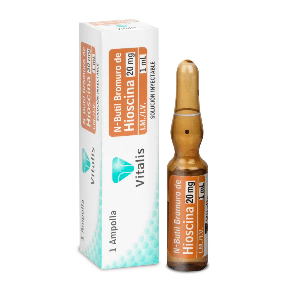 BUTILBROMURO HIOSCINA 20MG/1ML X 1 AMP IM IV VITALIS