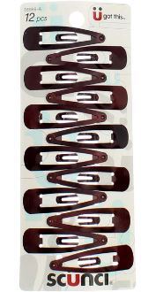 GANCHOS SCUNCI 12UND MARRON