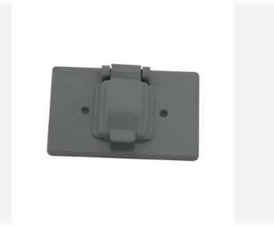 TAPA TOMA CORRIENTE SENCILLA A LA INTEMPERIE