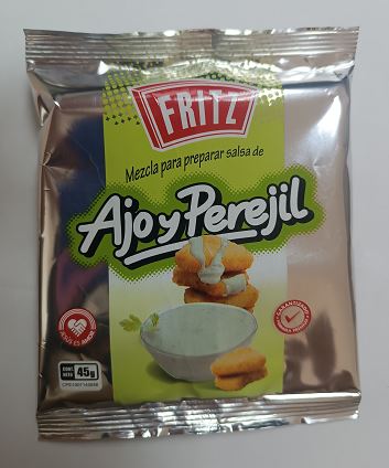 MEZCLA PARA SALSA FRITZ 45GR AJO Y PEREJIL