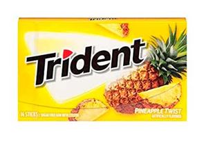 CHICLE TRIDENT X UND PINEAPPLE TWITS***