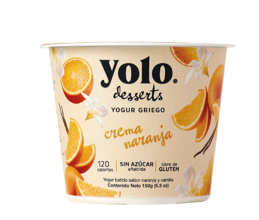 YOGURT GRIEGO YOLO 150GR CREMA NARANJA 