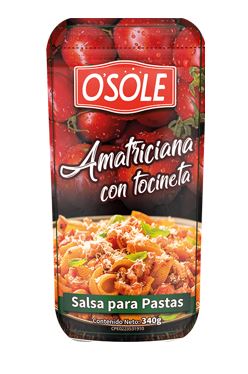 SALSA OSOLE 340GR PARA PASTA AMATRICIANA CON TOCINETA