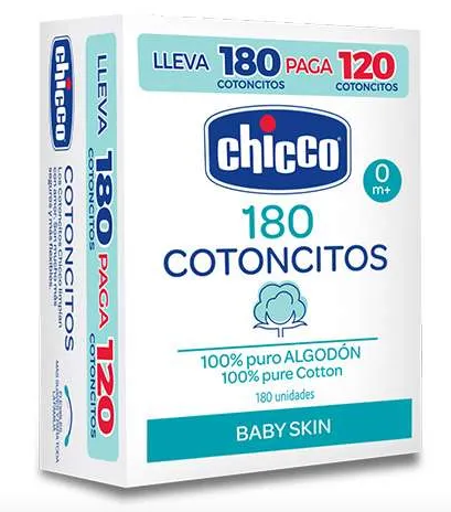 PROMOCION HISOPOS CHICCO 180UND PGA 120UND