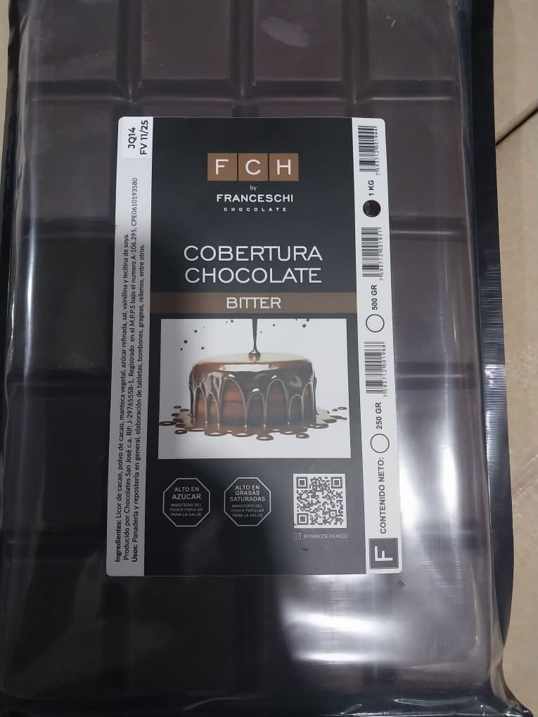 CHOCOLATE FRANCESCHI 1KG BITTER