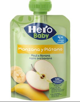 COLADO HERO 100GR MANZANA Y PLATANO SIN AZUCAR