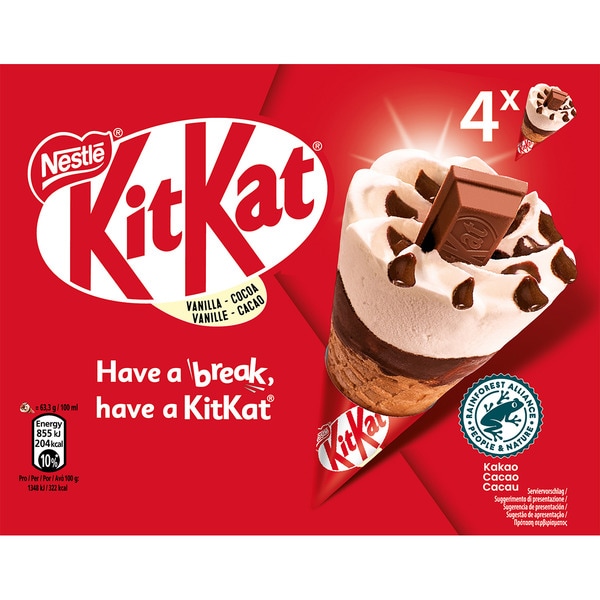 HELADO KIT KAT 4UND VAINILLA CACAO