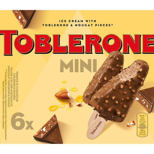 HELADO TOBLERONE 6UND MINI