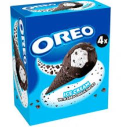 HELADO OREO 4UND BARQUILLA CON TROZOS DE GALLETA