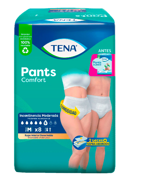 PAÑALES TENA 8UND M ADULTO PANTS CLASICO