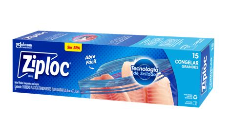 BOLSAS ZIPLOC X15 GRANDES PARA CONGELAR