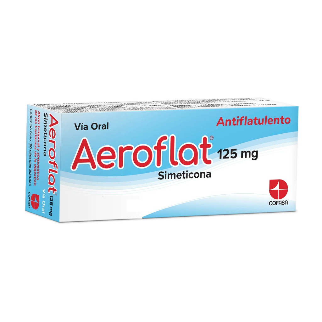 AEROFLAT 125MG X 10CAPS SIMETICONA COFASA