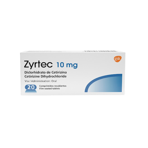 ZYRTEC 10MG X 20COMP GSK