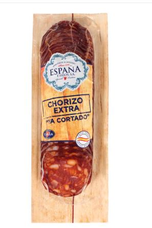 TACO DE CHORIZO 200GR YA CORTADO