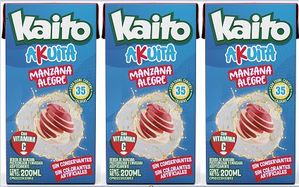 JUGO KAITO AKUITA 200ML MANZANA ALEGRE TRIPACK