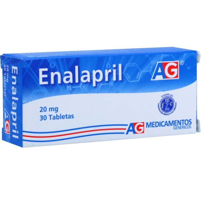 ENALAPRIL 20MG X 30TAB AG MEDICAMENTOS