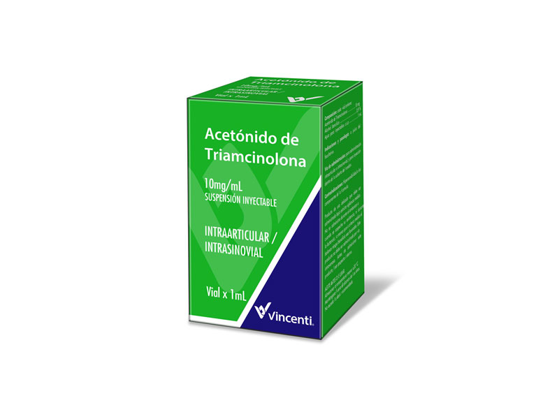 ACETONIDO DE TRIAMCINOLONA 10MG X 1VIAL IM IV VINCENTI