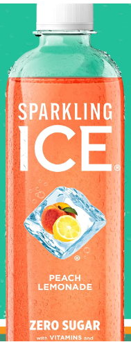 AGUA GASIF SPARKLING ICE 502.8ML PEACH LEMONADE