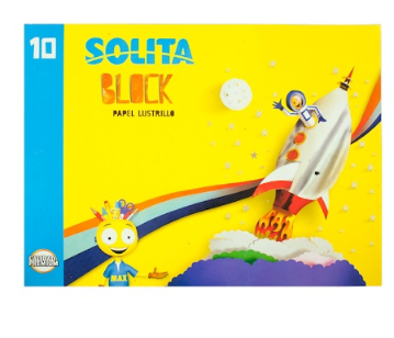 BLOCK DE PAPEL LUSTRILLO SOLITA 10H