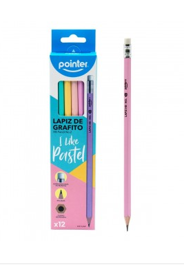LAPIZ DE GRAFITO POINTER 12UND NRO 2 C/PASTELES