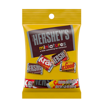 CHOCOLATE HERSHEYS 136GR MINIATURES