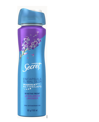 DESOD SECRET 93GR LAVANDAD PH BAL SPRAY