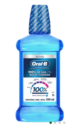 ENJUAGUE BUCAL ORAL B 500ML 100%